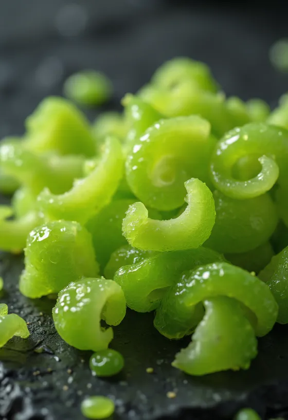 신선하게 갈아낸 라임 제스트와 라임, 강판이 놓인 테이블