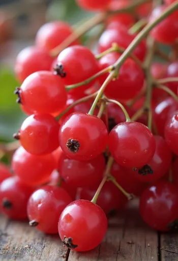 그릇에 담긴 붉은 레드커런트 열매와 수제 잼