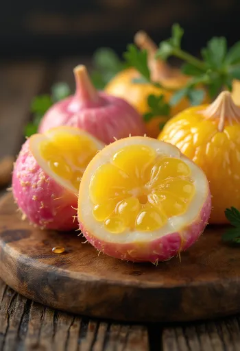 핑크와 보라색이 섞인 화려한 색감의 건조 울루코 구근