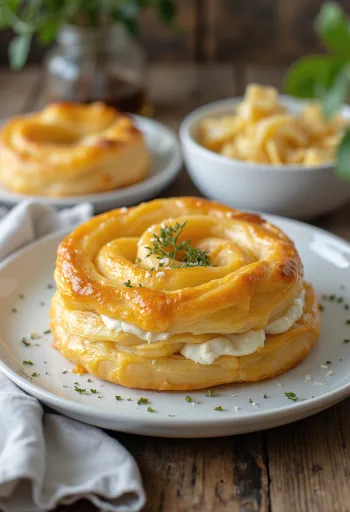 그리스 요거트 부렉 서빙 모습