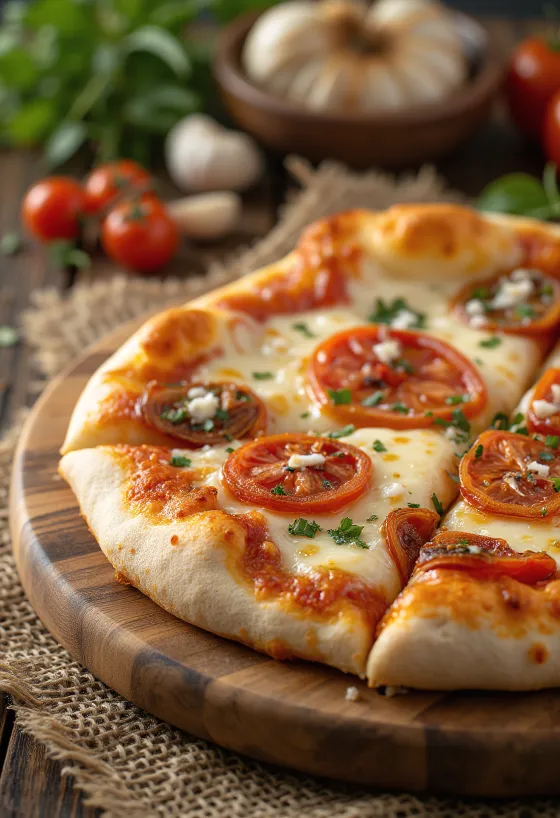 선드라이 토마토와 치즈를 곁들인 Pizza ai Pomodori Secchi