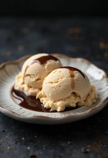 서빙된 아이리시 크림 아이스크림