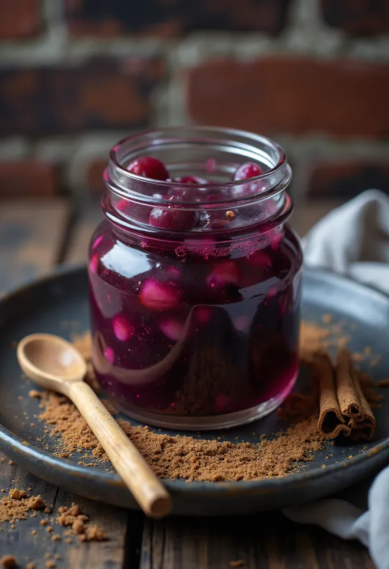 시나몬 생강 자두 소스