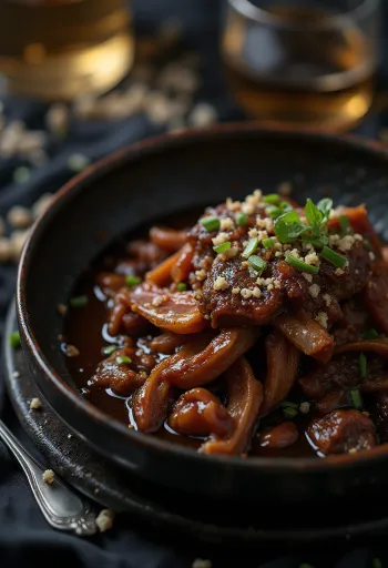 서빙된 BBQ 소뽈살