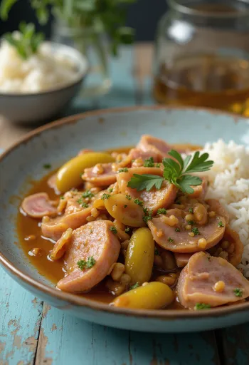 육즙 가득한 돼지고기, 훈제 소시지, 피클로 만든 헨테스 토카니.