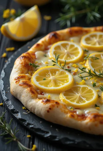 레몬 맛을 낸 Pizza al Limone