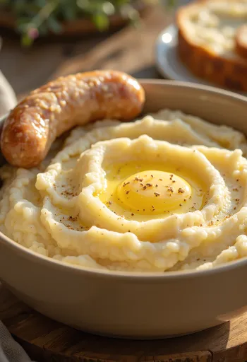 버터와 크림을 섞은 크리미한 매시드 포테이토