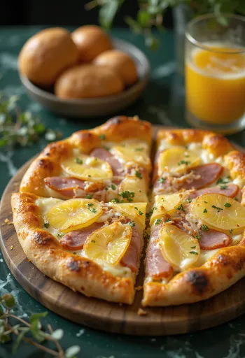 코코넛 하와이안 피자