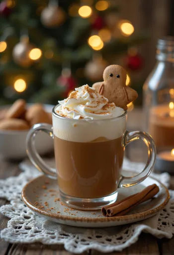 잔에 담긴 진저브레드 맛 사이더