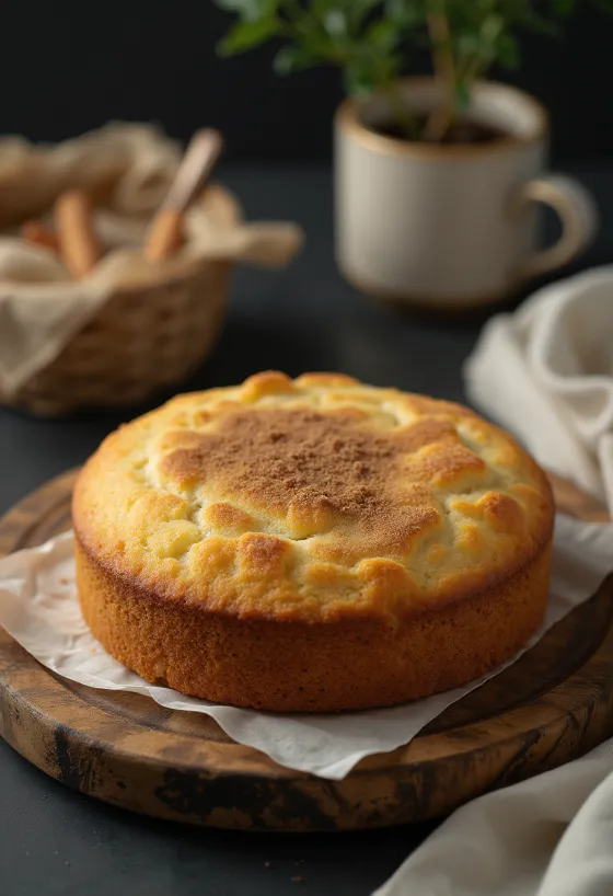 제공된 시나몬 케이크