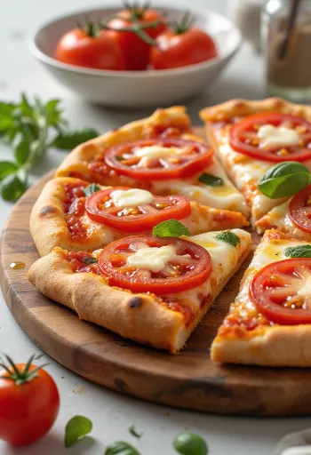 신선한 토마토와 모짜렐라를 곁들인 Pizza al Pomodoro Fresco