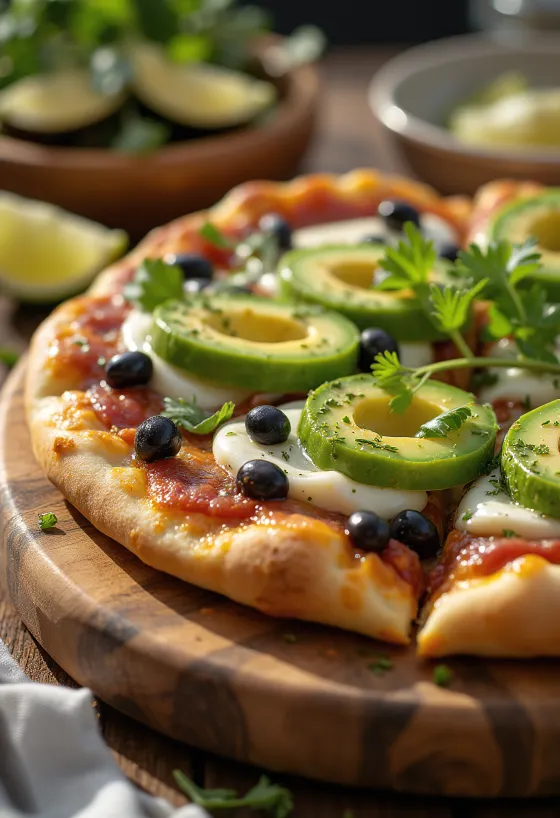 할라피뇨와 검은 콩이 올라간 Pizza Mexicana