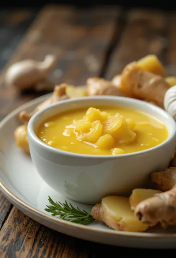 다진 로즈마리가 들어간 갈색 소스