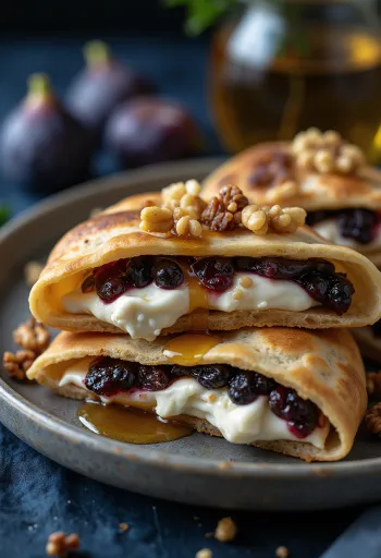 차려진 호두 무화과 잼 마스카포네 피아디나