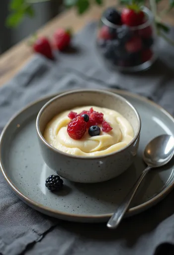 컵에 담긴 마스카포네 판나코타