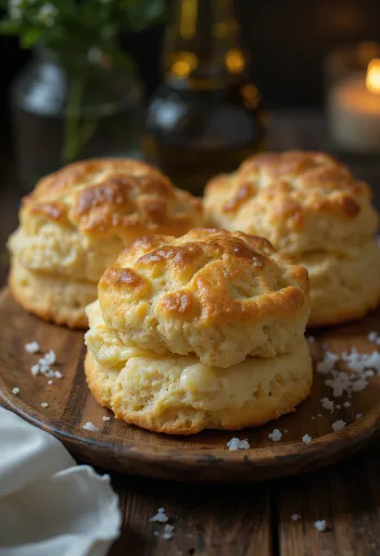 소금 버터 포가차 서빙 모습