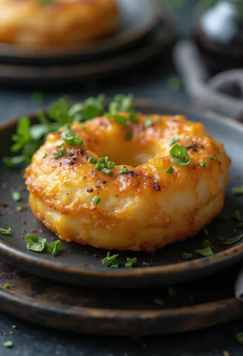 갓 서빙된 굴 도넛