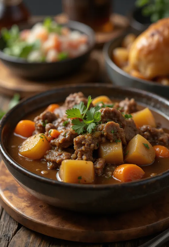 서빙된 에스토파도 데 카르네