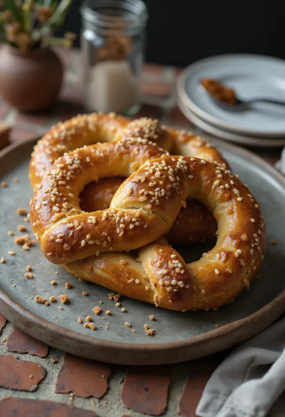 제공된 진저브레드 프레첼