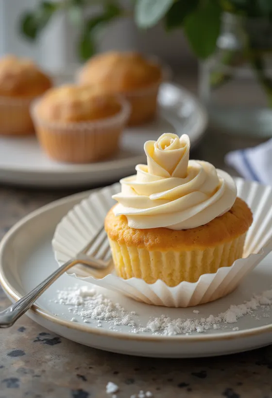 마지팬 컵케이크 차림