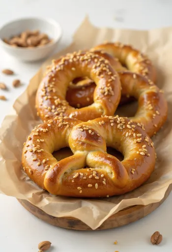 제공된 해바라기 씨 프레첼