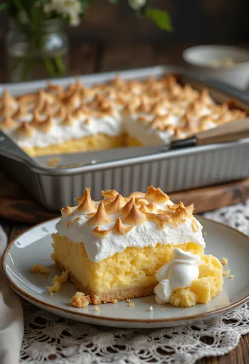 접시에 담긴 코코넛 머랭 슬라이스