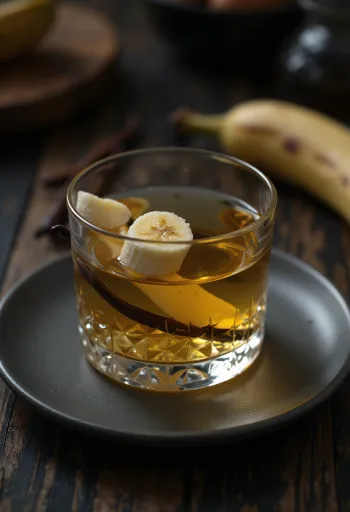 병에 담긴 바나나 리큐어