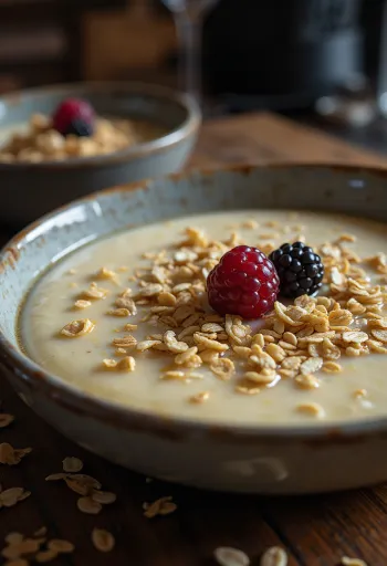 컵에 담긴 오트밀 판나코타