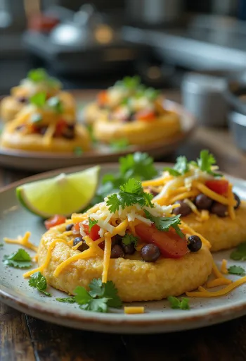 치즈와 콩을 곁들인 정통 멕시코 소페