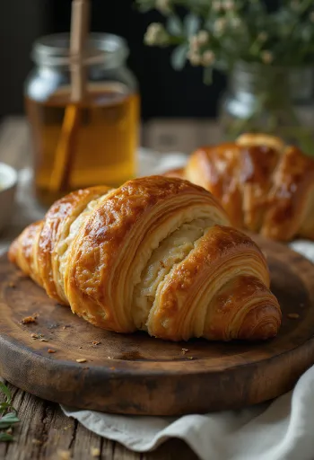 서빙된 호밀 크루아상