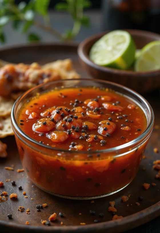 볼에 담긴 BBQ 데킬라 라임 마리네이드