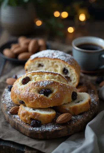 제공된 커피 슈톨렌