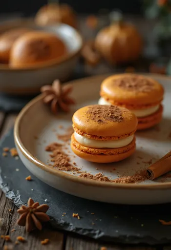 펌킨 스파이스 마카롱