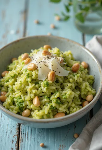 페스토 라이스 플레이팅