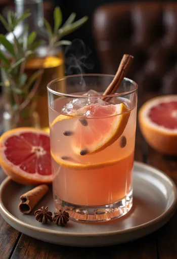 머그잔에 담긴 자몽 사이다