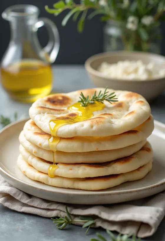 신선하고 부드러운 글루텐 프리 피타