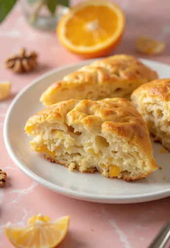 서빙된 오렌지 호두 포가차