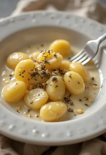 트러플 뇨끼 서빙 모습