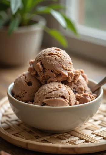 에어로 아이스크림 서빙