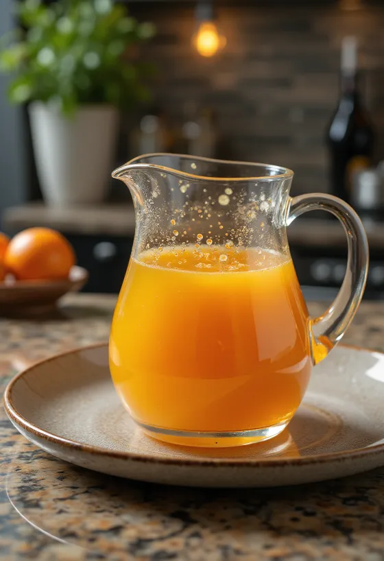 제공된 로즈마리 오렌지 소스