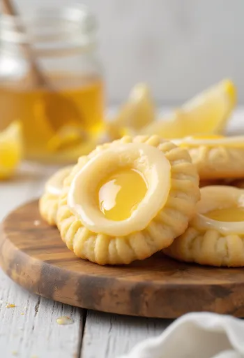 서빙된 레몬 꿀 린저