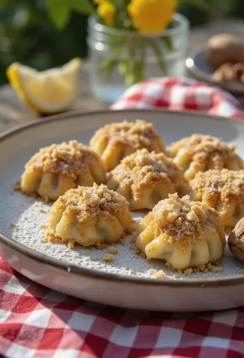 헝가리식 호두 덤플링 서빙 모습