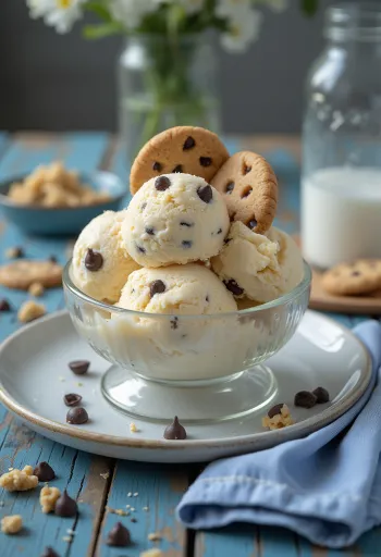 쿠키 조각과 초콜릿이 들어간 벤앤제리스 쿠키 도우 아이스크림