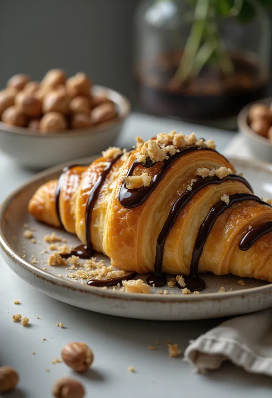 페레로 로쉐 크루아상 플레이팅