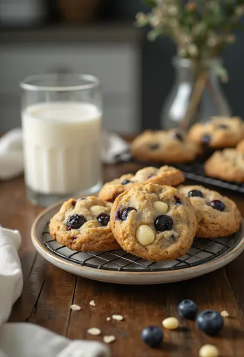 갓 구운 블루베리 쿠키