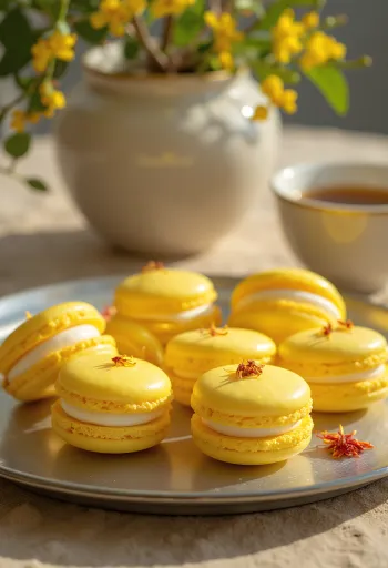 사프란 마카롱