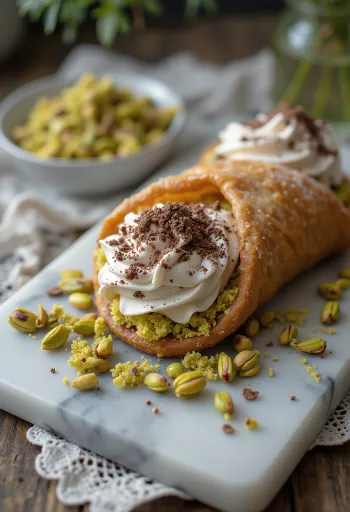 제공된 초콜릿 민트 카놀리