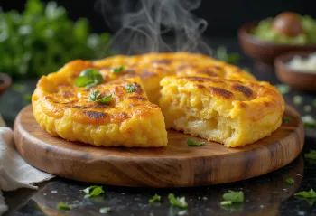 클래식 아레파, 한국 스타일로 차려진 음식