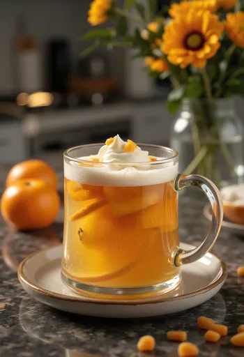 잔에 담긴 민트 시트러스 사이더