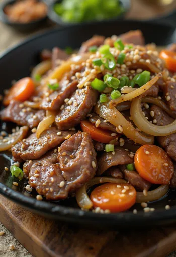 클래식 불고기, 소고기와 라임을 곁들인 상차림